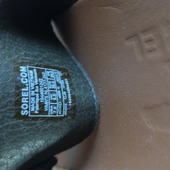 Sorel Roaming buckle slide comfort platform leather sandals 7.5 - Picture 10 of 11